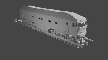 Проектирование в blender тепловоза ТЭП70